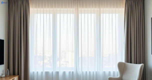 Freshly steam cleaned curtains in girraween-nsw QLD